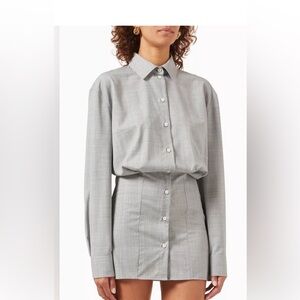 ARMARIUM GREY SHIRT/DRESS SZ 38